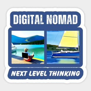 Digital Nomad Sailing Sticker